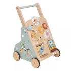 Tooky Toy: Dřevěné chodítko s hrací deskou
