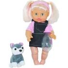 Bambolina: Puppe Nena mit Hündchen - 36 cm