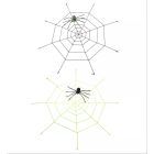 Teia de aranha gigante com aranha luminosa, 220 cm - várias opções