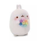 Nici: Molang iepurașul de pluș cu floare curcubeu - 16 cm