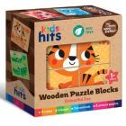 Kids Hits: Houten puzzelblok - Kleurrijke dierentuin