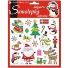 3D samolepka s motivem Santa Clause - 18 x 17 cm