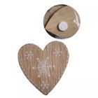 Decorazione a forma di cuore adesiva - 12 pezzi, 4 x 4 cm