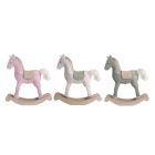 Decoração de cavalo de madeira, 28 x 29 cm - várias opções