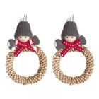 Decorazioni natalizie per porta, 10 cm - vari modelli