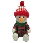 Boneco de neve de pelúcia de Natal - 22 cm