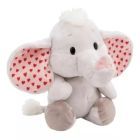 Nici Green: Elefante cinza com ouvidos estampados de corações - 32 cm