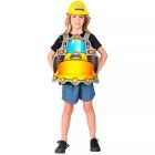 Homlokrakodó mintájú jelmez sisakkal - 113 cm