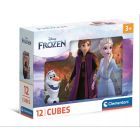 Clementoni: Jégvarázs mesekocka - 12 db-os
