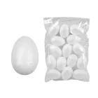 Ovos de poliestireno - 8 cm, pacote com 15 unidades