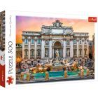 Trefl: Trevio strūklaka, Roma - 500 gabalu puzle