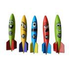Zigzaggende raketten duikspel - set van 5 stuks