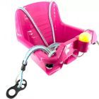 Támlás hinta dudával - rózsaszín