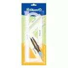 Pelikan: Sada pravítek s kružítkem