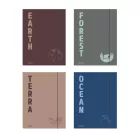 Terra: Mapă cu elastic, A4 - diferite modele