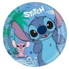Stitch: Papīra šķīvji - 20 cm, 8 gab.