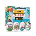Borracha estampada com flamingos - várias versões