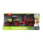 Tractor transport lemne cu sunete și efecte luminoase.