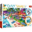 Trefl Crazy Shapes : Puzzle plage de Miami - 600 pièces