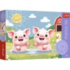 Trefl: Prasátka na farmě puzzle - 30 dílků