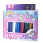 Set di colori per vetro con adesivi a tema unicorno