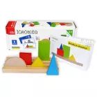 Juego de construcción lógica, madera