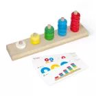 Houten piramide bouwset om te leren tellen