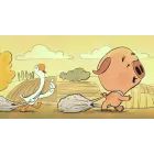 Película de diapositivas de la excursión de Cerdito y Ganso