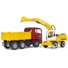 Bruder: Camión MAN TGA con excavadora de palas - 35 cm