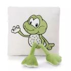 Nici Green: Almofada quadrada Fridolin sapo - 30 x 30 cm