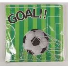 Gols! futbola bumbas raksts uz salvetēm - 20 gab.