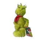 Grinch: plišasta figura z šalom – 30 cm