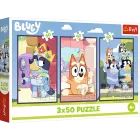 Trefl: Bluey rodinka – 3 v 1, 50-dielne puzzle