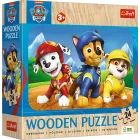 Trefl: Psi Patrol - drewniane puzzle 24 elementy.
