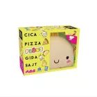 Cica, pizza, plüss, gida, sajt