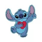 Lilo & Stitch: Fóliový balónek Stitch srdíčko - 75 x 86 cm