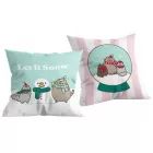 Pusheen : Coussin de Noël - 40 x 40 cm, réversible