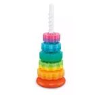 Csavaros toronyépítő játék, színes - 7 db-os CSOMAGOLÁSSÉRÜLT