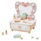 Tooky Toy: Tocador de madera con mariposas y luz - 34 cm