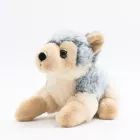 Pluchen wolfknuffel - 22 cm, liggend