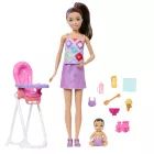 Barbie: Zestaw Opiekunka - krzesełko do karmienia