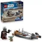 LEGO® Star Wars Mandalorianec in Grogu Speeder kolo 75436