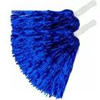 Pom-pom azul metálico - conjunto de 2 peças