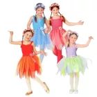 Fantasia de bailarina fada com tiara de flores - 116 cm - vários modelos