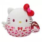 Squishmallows: Hello Kitty südameku kujuga plüüs - 20 cm