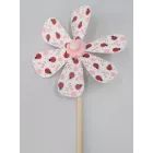 Lieveheersbeestje windspinner van hout - 48 cm