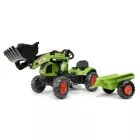 Falk: Claas traktor s pedali, prikolico in bagrom
