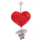 Nici GREEN: Мече със сиво слонче - 27 см, с вендуза