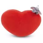 Nici: Szív formapárna elefánt plüssfigurával - 42 cm