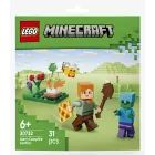 LEGO® Minecraft® Alex é atacada junto à fogueira 30732
